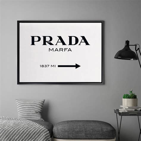 prada print art|Prada marfa canvas wall art.